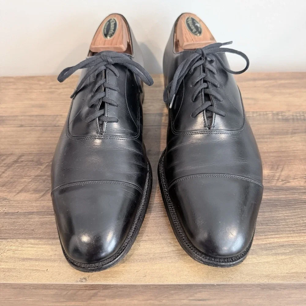 Church's Custom Grade Black Leather Oxford Dress Shoes Men's Size US 9E UK 8E